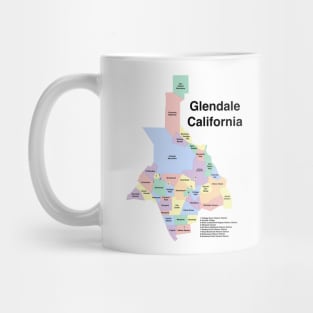 Glendale California Neighborhoods Mug